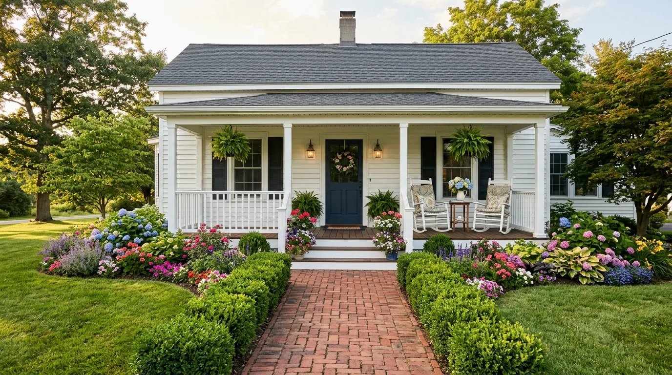 Minimal Warm Porch Landscape